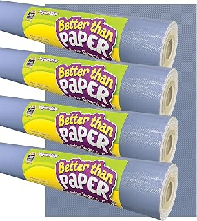 Teacher Created Resources Better Than Paper Bulletin Board Roll, 4' x 12', Aegean Blue, 4 Rolls