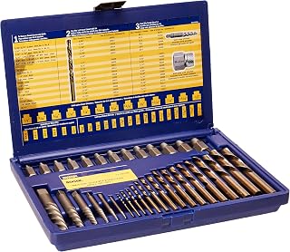 IRWIN Tools Hanson Screw Extractor and Drill Bit Set, 35 Piece, 11135ZR
