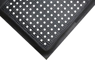 Cushion Station Anti-Fatigue Mat, Black, 3-1/5' x 8-1/3'