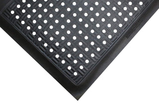 Cushion Station Anti-Fatigue Mat by M+A Matting – Stock Size, High-density, closed-cell nitrile foam, Black, Model 3713283