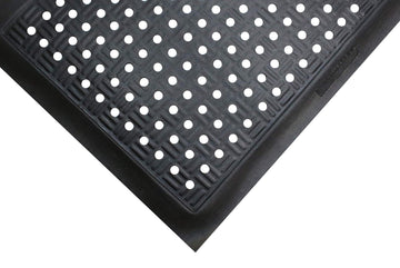 Cushion Station Anti-Fatigue Mat by M+A Matting – Stock Size, High-density, closed-cell nitrile foam, Black, Model 3713283