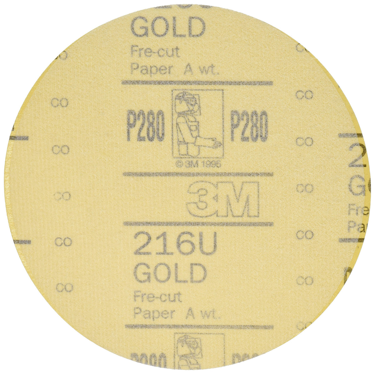 3M 6 / P280 / Gold Hook & Loop Discs