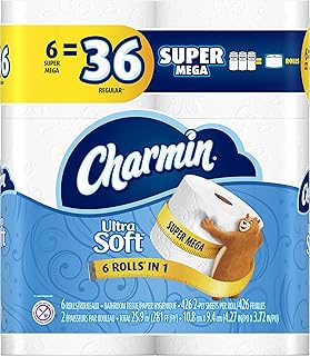 Charmin Ultra Soft Wide Bathroom Tissue - 6 Jumbo Rolls 221 Sheets