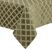 Lenox Laurel Leaf Tablecloth, Loden - 70" W x 122" L