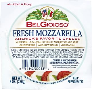 BelGioioso Cheese ball mozzarella fresh 8.0 OZ(Pack of 12)