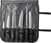 Mercer Culinary Züm 7-Piece Forged Knife Set in Roll,Black