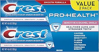 Crest Pro-Health Sensitive & Enamel Shield Toothpaste, 4.6 Ounce (Pack of 2)