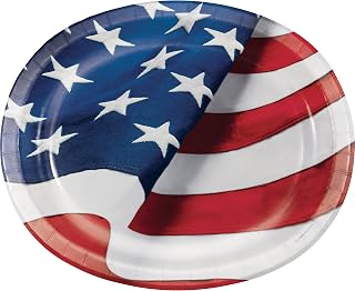 Creative Converting 327199 Oval Plates, Multicolor