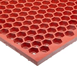 NoTrax T15 Optimat® Honeycomb Design Drainage Mat, 3' X 4' Red