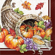 Creative Converting Cornucopia Napkins, 6.5", Multi-color