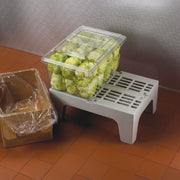 680 Kg Dunnage Rack Slotted Top Gray by Cambro – 1500 Lb, Plastic, Speckled Gray, Model DRS300480
