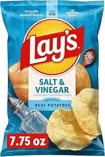 Lay's Potato Chips, Salt & Vinegar, 7.75 Oz