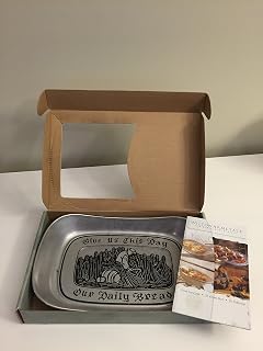 Wilton Armetale Give Us This Day Large Bread Tray - Matte Finish