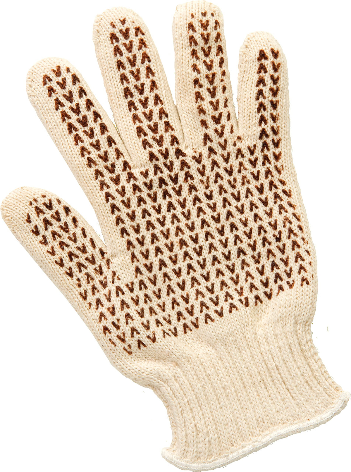 Heat Gloves by San Jamar – Medium, Cotton, Tan, Model ML5000