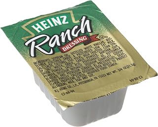 HEINZ Ranch Dressing, 0.75-Ounce Dipping Cups (Pack of 100)