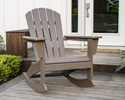 ® Nautical Adirondack Rocking Chair in Tangerine by Polywood – 29.25" W x 34.5" D x 36.5" H, High Density Polyethylene (HDPE), Tangerine, Model ADR410TA