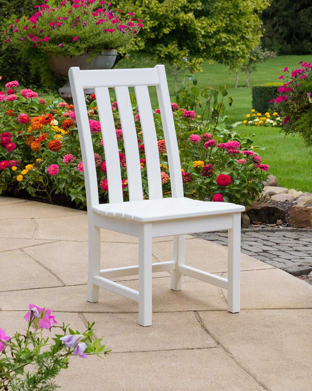 ® Vineyard Dining Side Chair (Slate Grey) by Polywood – Plastic, Slate Grey, Model VND130