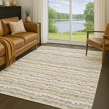 Addison Rugs Chantille ACN2436 Ivory 8' x 10' Indoor/Outdoor, Machine Washable, Easy Clean, Non Shedding, Bedroom, Living Room, Dining Room, Kitchen, Patio Rug