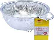 Tablecraft 1.5 Quart Colander with Handles, Stainless Steel