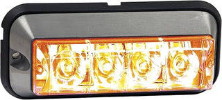 Buyers Products 8891004 Amber LED Strobe Warning Light, 5 Inch, Raised
