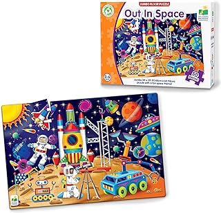 The Learning Journey Jumbo Floor Puzzles Out in Space - Extra Large 50 Pieces Jigsaw Puzzle for Kids - Educational Intellectual Development - Preschool Toys & Activities for Children Ages 3-6 Years