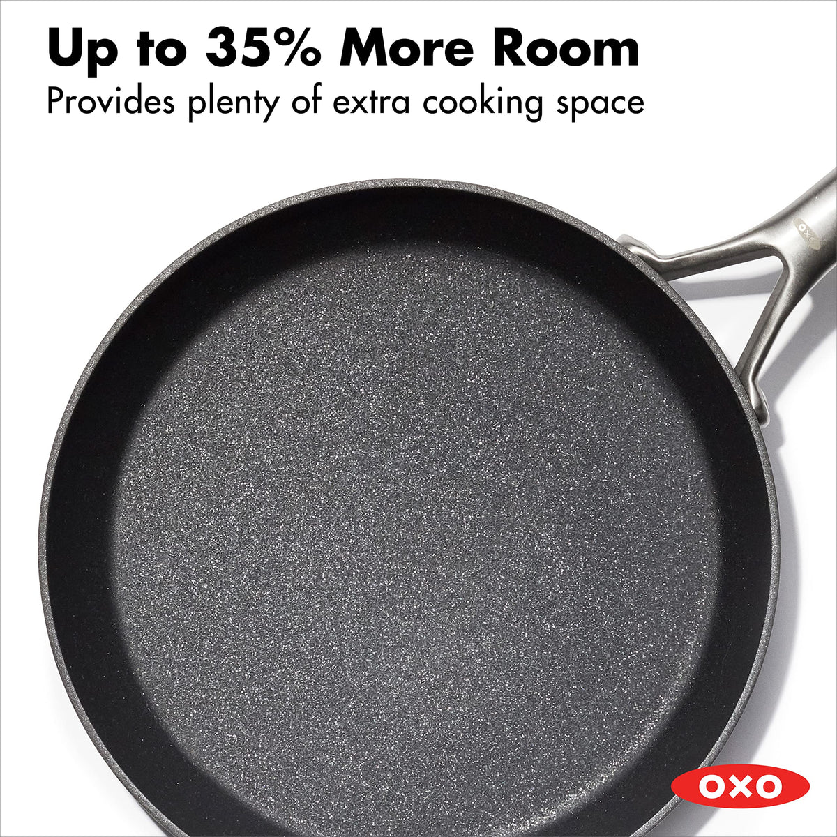 Professional 12" Frying Pan Skillet by OXO – 12" Frying Pan Skillet, 12.0 inches, Ceramic, Black, Model CC004742-001