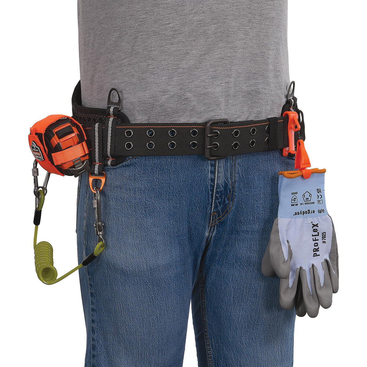 5557 Padded Tool Belt by Ergodyne – XL/2XL, 74% EVA, 16% Polyester, 7% Aluminum, 3% Other, Black, Model 13687