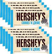 HERSHEY'S Cookies 'n' Creme Bar, 1.55-Ounce Bar (Pack of 10)