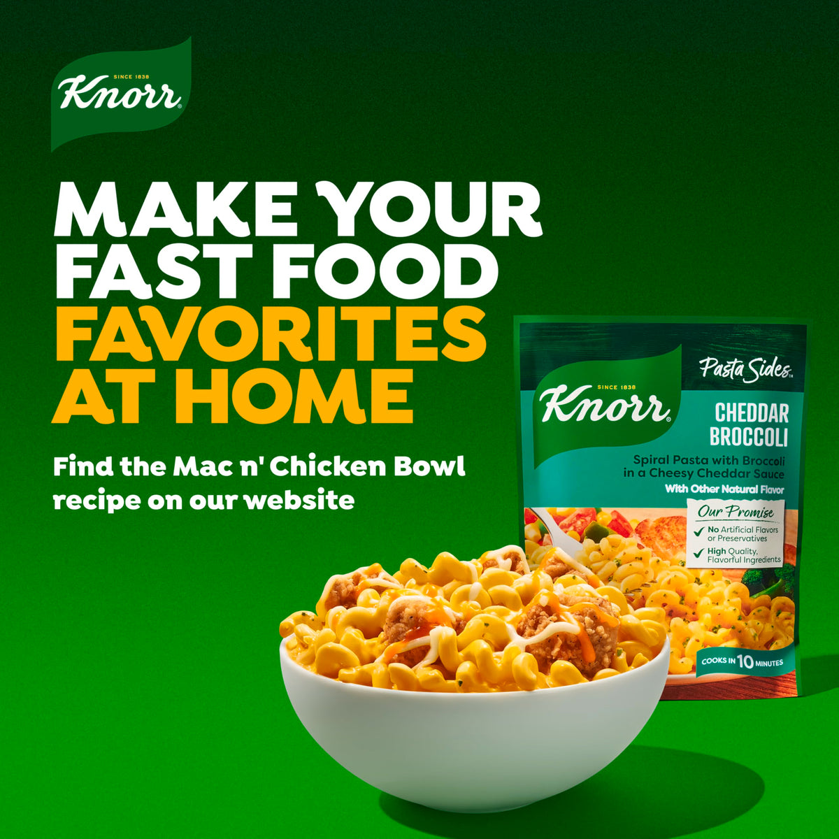 Cheddar Broccoli Pasta Sides 4.3 oz by Knorr – 4.3 Ounce (Pack of 1)