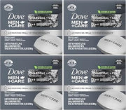 Dove Men + Care Bar Soap Charcoal Clay, 12 Count, 3 in 1 Body Face and Hand Exfoliating, Purifying Bar Soaps for Men, Plant Based with Essential Oils, Moisturizes Dry Skin, Clean Scent, 3.75 oz. Each