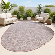 JONATHAN Y Rustic Abstract Indoor Outdoor Area Rug 5X8 Beige/Red, Callan Modern for Backyard, Patio, Porch, Easy-Cleaning, High Traffic, Pet-Friendly, Non-Shedding (SHP202C-5)