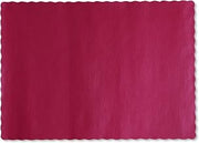 Hoffmaster 310521 Paper Placemat, 13-1/2" Length x 9-1/2" Width, Scalloped Edge, Red (Case of 1000)