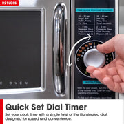 R-21LCFS Medium Duty Commercial Microwave (Dial Timer by Sharp – 1.0 cubic_feet, Stainless Steel, Silver