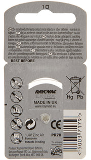 Extra Advanced Hearing Aid Batteries Size 10 (60 Batteries) by Rayovac – Model 0000050037179
