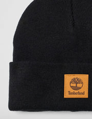 Women's Classic Tall Beanie by Timberland – Acrylic, Black Leather Patch, Model T101391