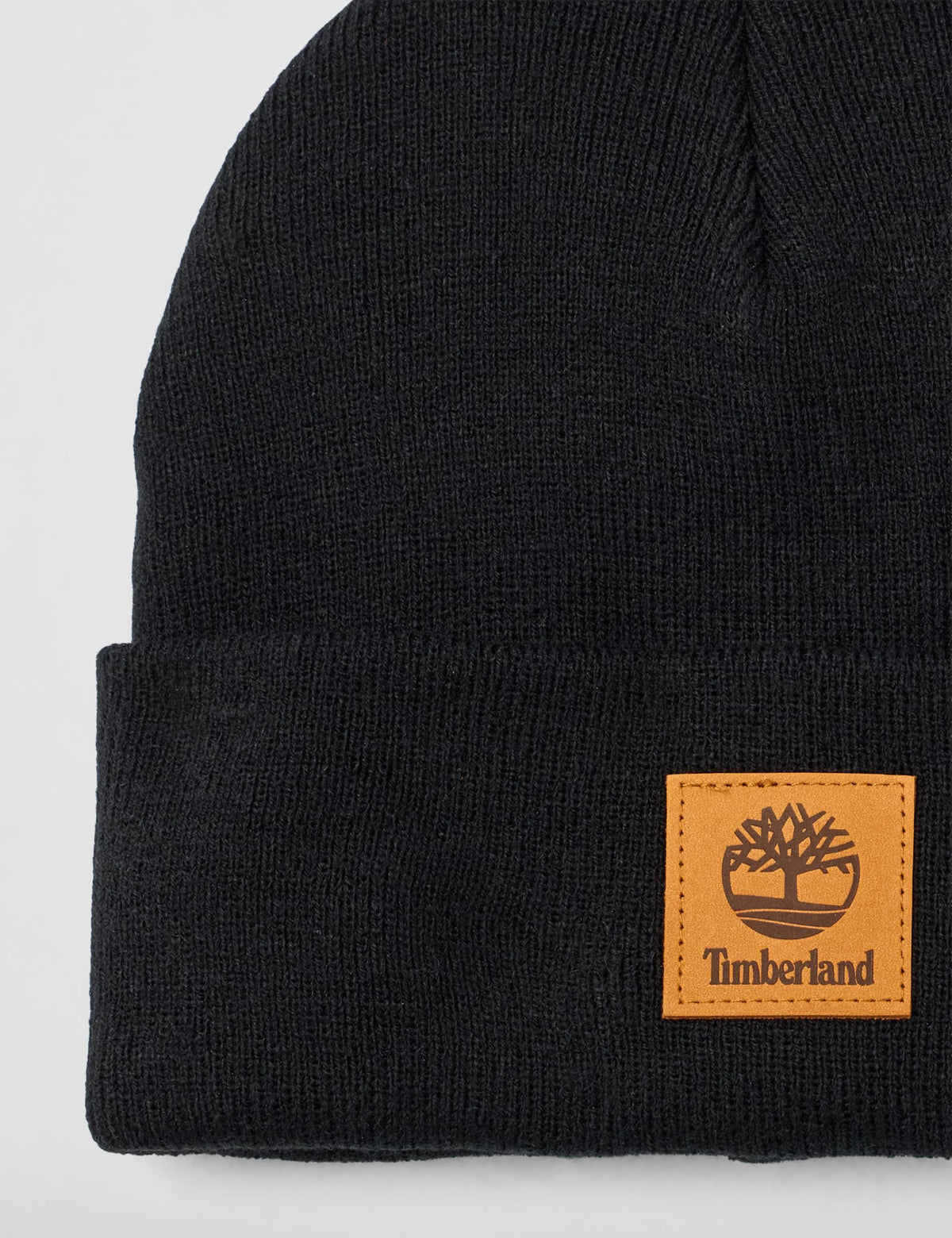 Women's Classic Tall Beanie by Timberland – Acrylic, Black Leather Patch, Model T101391