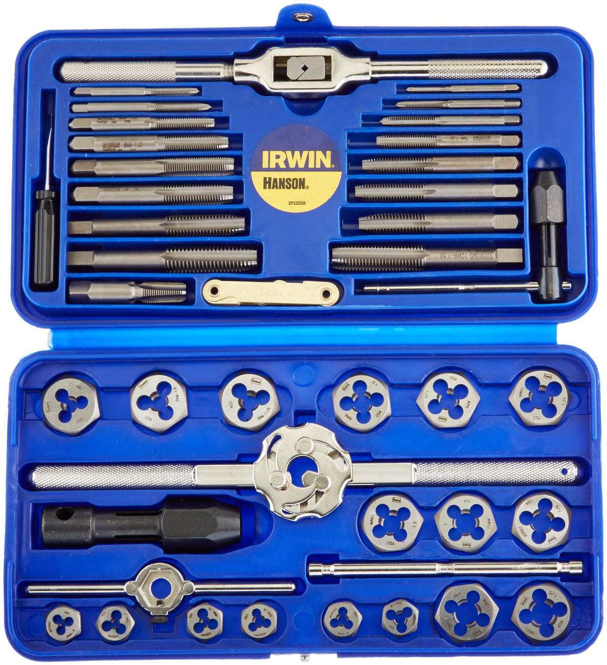 41 Pc. Metric Tap & Hex Die Set by IRWIN – One Size, Blend, Silver, Model 26317