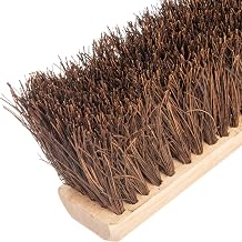 SPARTA Flo-Pac Garage Sweep with Palmyra Bristles, Heavy Duty Broom Head for Indoor and Outdoor Use on Rough Surfaces, 24" Long, 1 Count, Natural