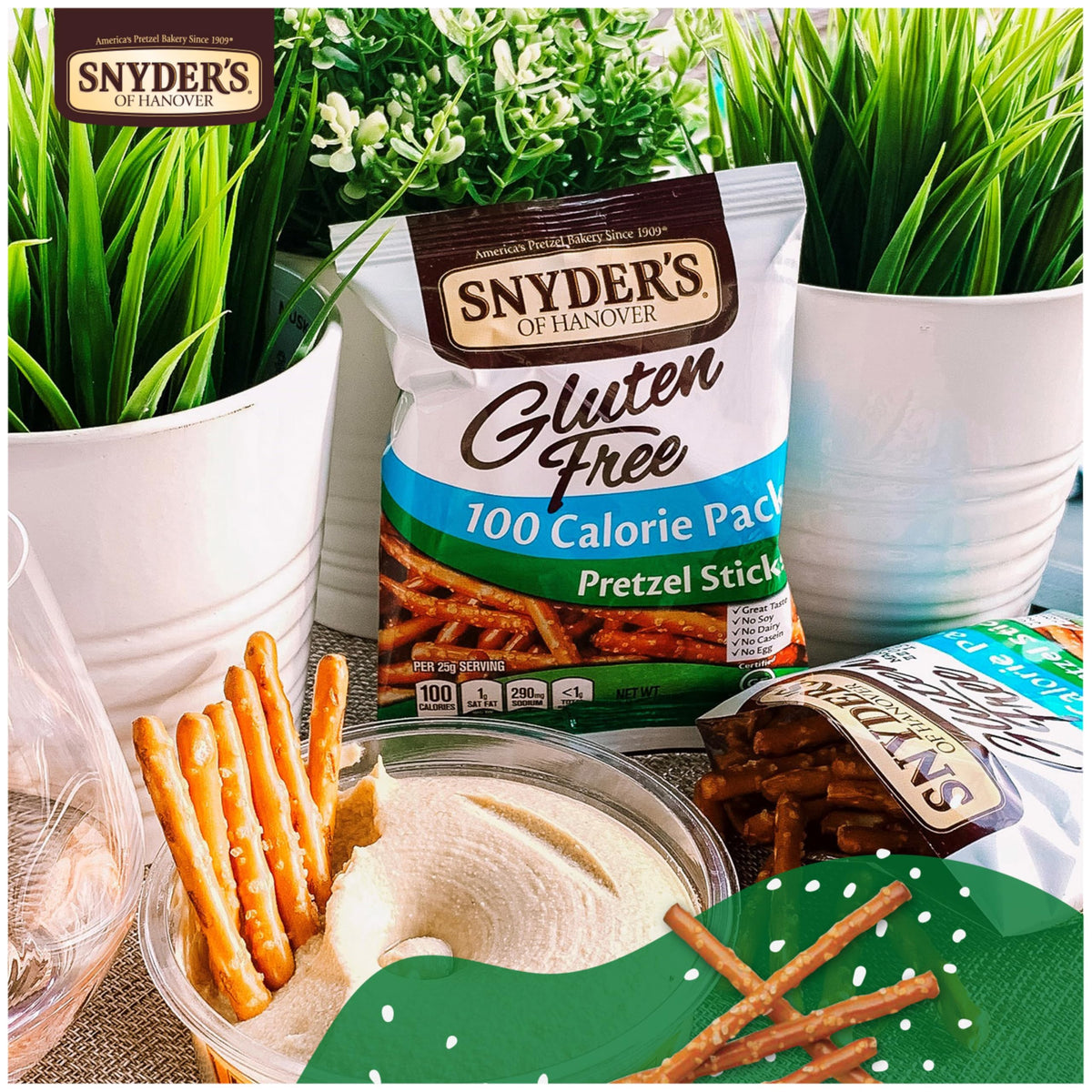 Gluten Free Pretzel Sticks by Snyder's of Hanover – 0.9 Ounce (Pack of 24), Model 107011