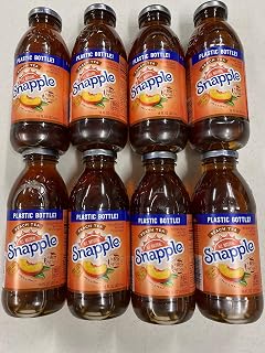 Snapple Peach Tea, All Natural, 16 Fl Oz (Pack of 8, Total of 128 Fl Oz)
