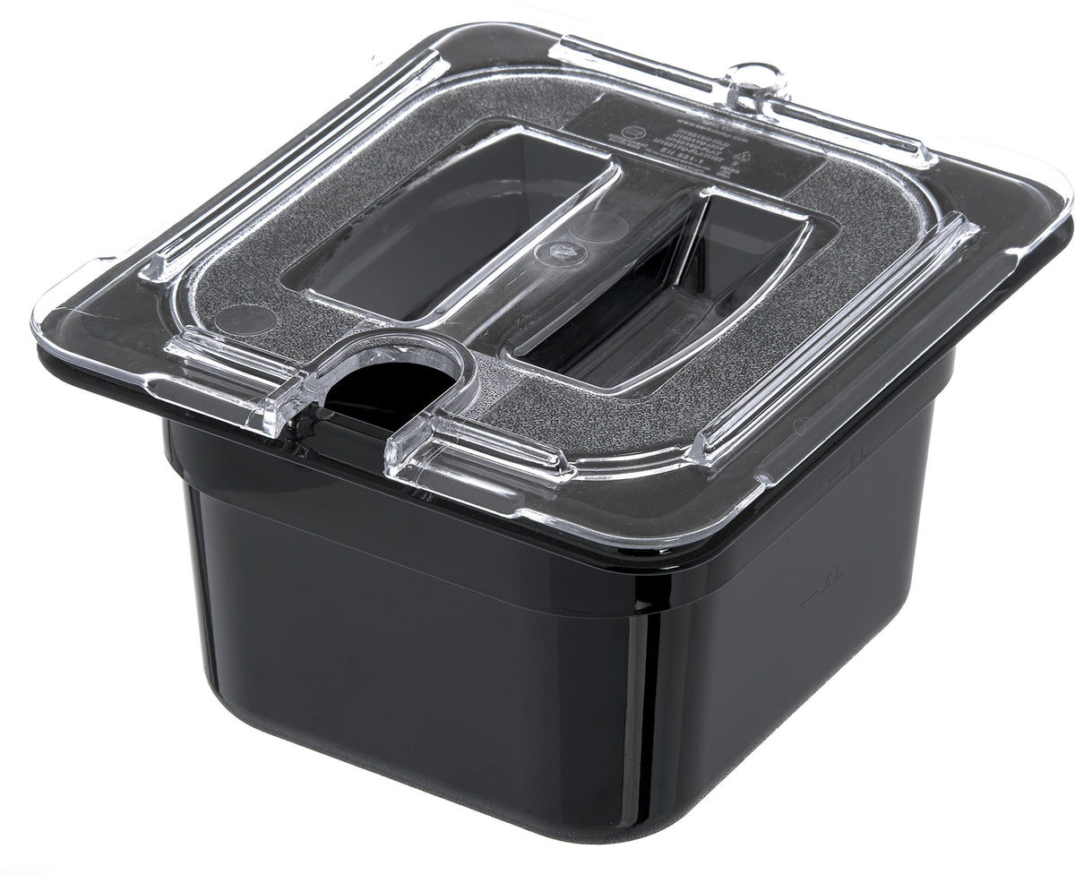 Carlisle FoodService Products Black / 4 Inches / Pack of 6 Storage & Transport