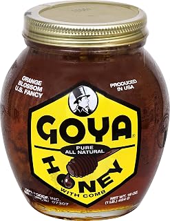 Goya Orange Blossom Honey with Comb 16 Ounce (Pack of 12)