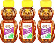Manischewitz Pure Clover 12oz Honey Bears (3 Pack) Mess Free Squeeze Bottle, Gluten Free