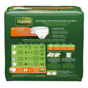 Protection with Tabs Maximum Absorbency by Depend – Large (Pack of 48), Polypropylene, Polyethylene, Cloth-like, White, Pack of 3, Model 35458