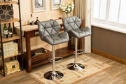 Roundhill Furniture Grey / 20.5 x 20.63 x (35-43.25) / Contemporary Barstools