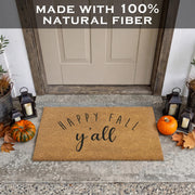 Main Event Happy Fall Y'all Doormat, Coir Fiber, 30 x 17 Inches