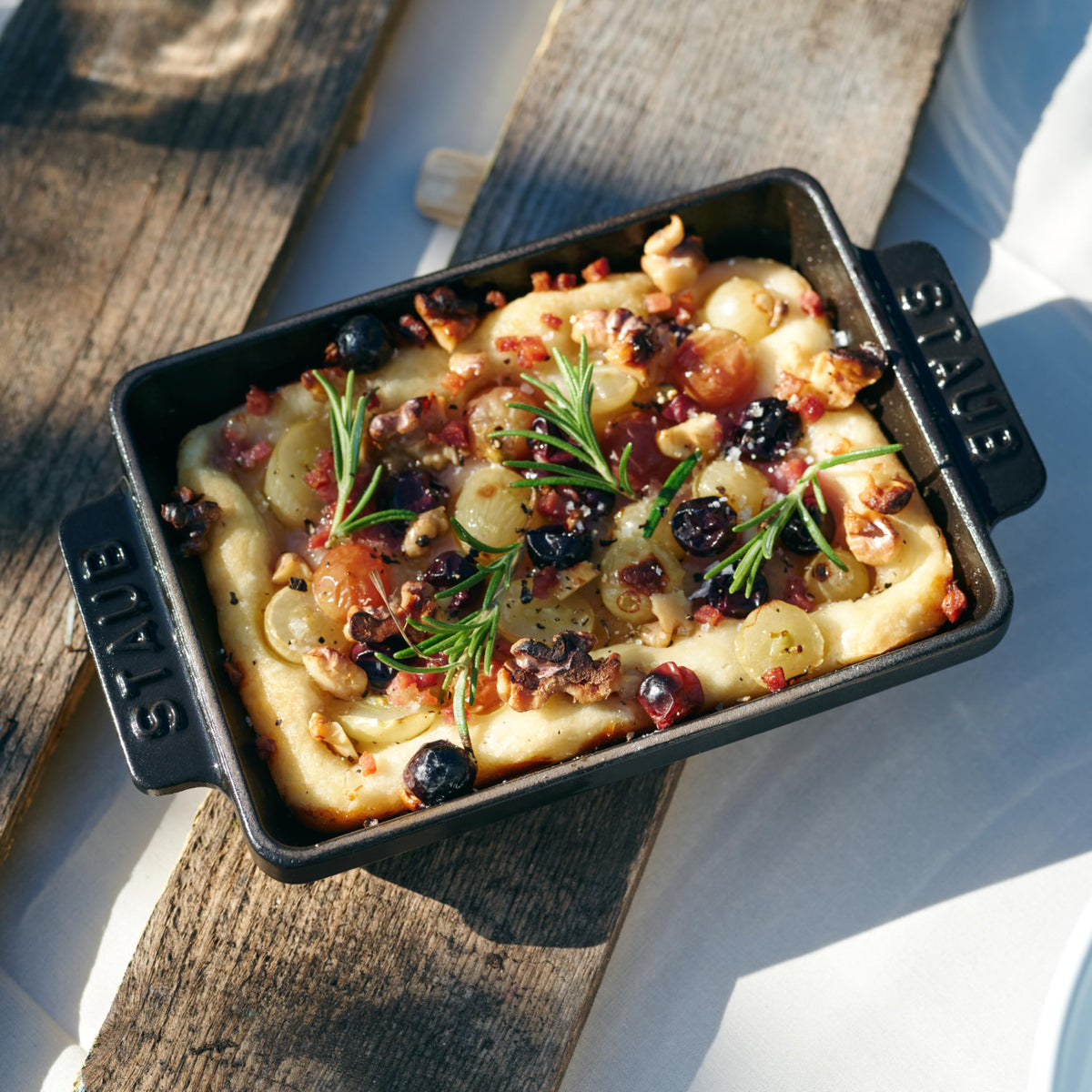 Cast Iron 5.75-inch x 4.5-inch Mini Rectangular Baker - Matte Black by STAUB – 5.75-inch, 0.26 quarts, Cast Iron, Matte Black, Model 1301423