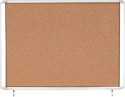 MasterVision Enclosed Bulletin Board Outdoor Water Resistant, Cork Surface, 47" x 38.3" with Aluminum Frame