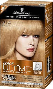 Schwarzkopf Color Ultime Hair Color Cream, 9.14 Icy Copper (Packaging May Vary)