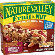 Nature Valley Cranberry Pomegranate Chewy Fruit & Nut Granola Bar, 6 ct